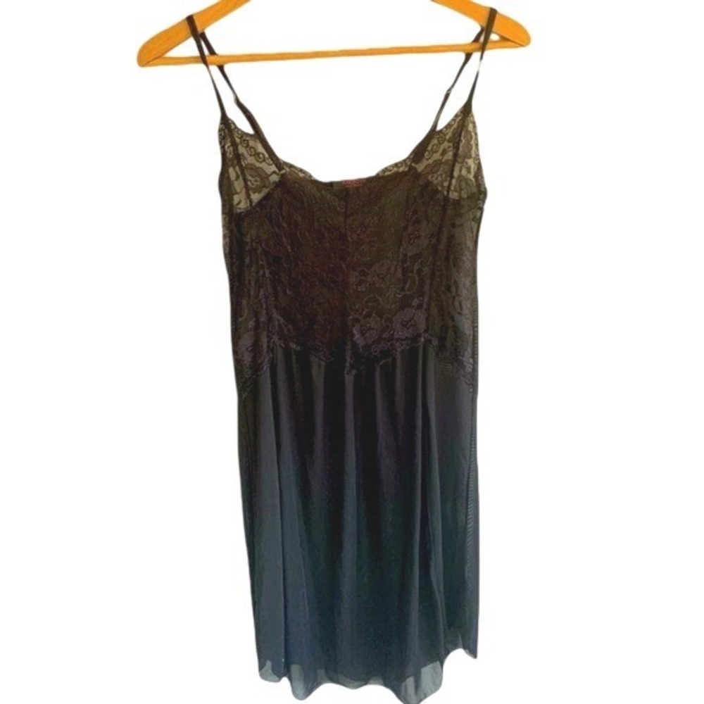 Avidlove Babydoll Chemise Womens Medium Black Lace Gothic Coquette Boudoir